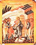 Incredulite de Saint Thomas - Detrempe sur bois - Cathedrale Sainte Sophie - Novgorod [1475-1500]